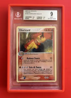 Pokemon Charizard 100/97 Ex Drago Holo Ita Bgs 9 Mint Low Pop - Image 1