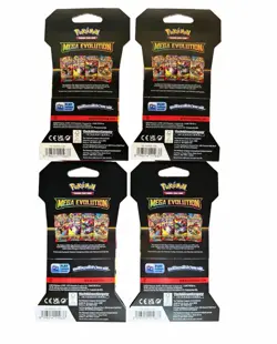 Pokemon Mega Evolution Booster Pack 10 Cards- Sealed- Lot Of 4 (as Shown) NEW - Image 2