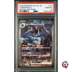 PSA 10 Hydreigon ex SAR 171/086 White Flare sv11W Pokemon Card Japanese 2025 - Image 1