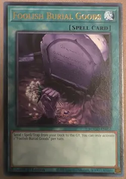 Foolish Burial Goods - MAGO-EN054 - Rare 1st Ed Yugioh - NM - Image 1