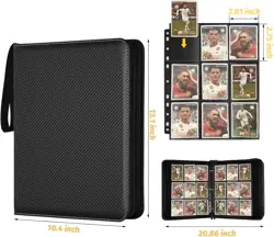 9 Pocket Card Binder PU Leather Waterproof Collector Album for MTG TCG Sports - Image 5
