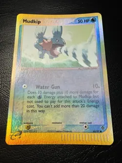 Pokemon Mudkip EX Dragon TCG Reverse Holo Common Card 65/97 Vintage LP - Image 1