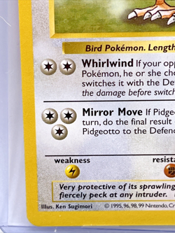 Vintage Base Set Shadowless Pidgeotto #22 1999 WOTC Authentic Pokemon Card NM - Image 3