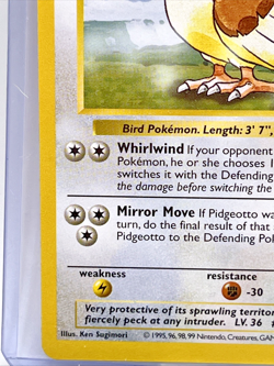 Vintage Base Set Shadowless Pidgeotto #22 1999 WOTC Authentic Pokemon Card NM - Image 4