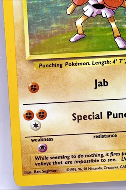 1999 Pokemon 7/102 Base Set #7 Hitmonchan Holo NM WOTC Vintage Card Rare - Image 2