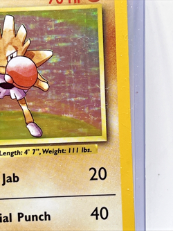 1999 Pokemon 7/102 Base Set #7 Hitmonchan Holo NM WOTC Vintage Card Rare - Image 5