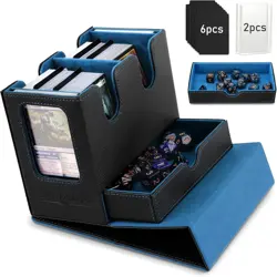 MTG Deck Box, MTG Commander Card Deck Box with Commander Display & Dice Tray Fit - Image 1