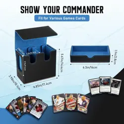 MTG Deck Box, MTG Commander Card Deck Box with Commander Display & Dice Tray Fit - Image 2