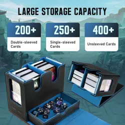 MTG Deck Box, MTG Commander Card Deck Box with Commander Display & Dice Tray Fit - Image 3