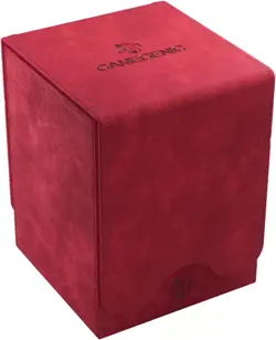 Deck Box - Squire XL Red 100CT - Durable and Sturdy TCG, OCG, CCG Card Storage - - Image 1