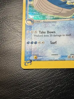 Pokemon TCG Wailord Holo Rare Card Ruby and Sapphire 14/109 LP - Image 3