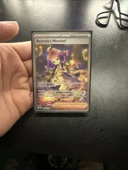 Pokemon TCG Acerola’s Mischief Trainer Card Full Art Ultra Rare - Image 1