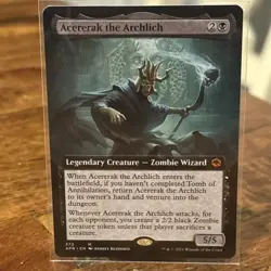Magic The Gathering MTG - Acererak the Archlich (Extended Art) - AFR 372 NM - Image 1