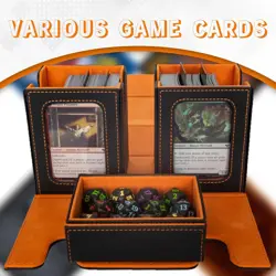 Deck Box for MTG, 3-In-1 MTG Commander Deck Box with Dice Tray, 2 Commander Disp - Image 5