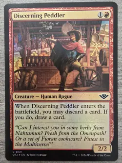 Discerning Peddler (C) Foil #121 Outlaws of Thunder Junction MTG NM - Image 1