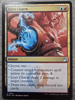 Izzet Charm (U) #190 Ravnica Remastered MTG NM - Image 1
