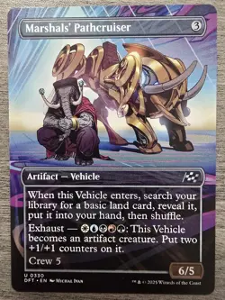 Marshals' Pathcruiser (Borderless) (U) #330 Aetherdrift MTG NM - Image 1