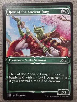 Heir of the Ancient Fang (Showcase) (C) #325 Kamigawa: Neon Dynasty MTG NM - Image 1