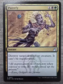 Putrefy (U) #212 Ravnica Remastered MTG NM - Image 1