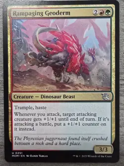 Rampaging Geoderm (U) #251 March of the Machine MTG NM - Image 1