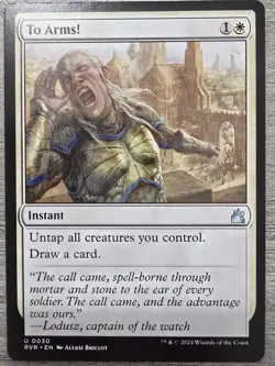 To Arms! (U) #30 Ravnica Remastered MTG NM - Image 1