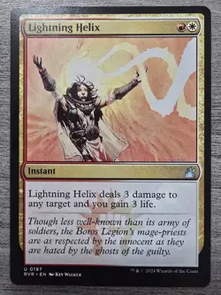 Lightning Helix (U) #197 Ravnica Remastered MTG NM - Image 1