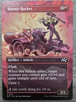 Burner Rocket (Borderless) (C) #311 Aetherdrift MTG NM - Image 1