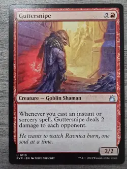 Guttersnipe (U) #110 Ravnica Remastered MTG NM - Image 1