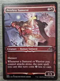 Peerless Samurai (Showcase) (C) #322 Kamigawa: Neon Dynasty MTG NM - Image 1