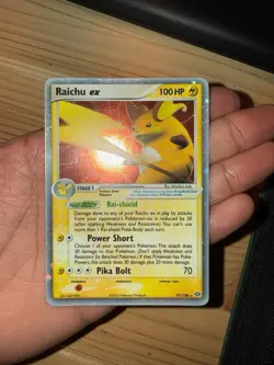 Raichu Ex 97/106 Emerald Holo Rare Pokemon TCG Nintendo Pikachu LP - Image 1