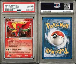 Pokemon Ho-Oh EX 104/115 Unseen Forces Holo PSA 10 - Image 3