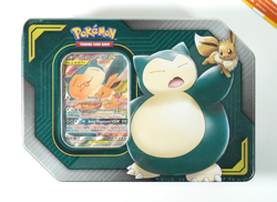 Pokemon Tag Team Tins: Eevee & Snorlax GX Tin Sealed 2019 Italiano - Image 1
