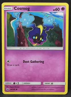 Cosmog 64/149 SM Base Set Normal Common Pokemon - LP3 - Image 1