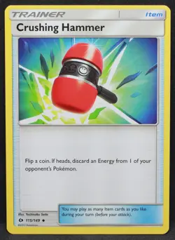 Crushing Hammer 115/149 SM Base Set Normal Uncommon Pokemon - LP - Image 1