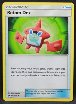Rotom Dex 131/149 SM Base Set Normal Uncommon Pokemon - LP2 - Image 1