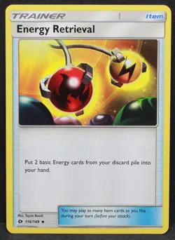 Energy Retrieval 116/149 SM Base Set Normal Uncommon Pokemon - LP1 - Image 1