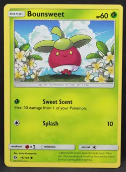 Bounsweet 18/149 SM Base Set Normal Common Pokemon - LP2 - Image 1