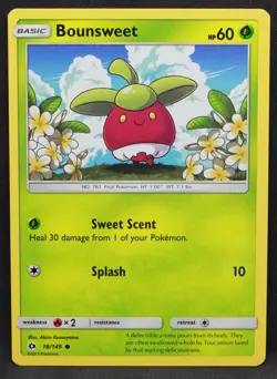 Bounsweet 18/149 SM Base Set Normal Common Pokemon - LP1 - Image 1
