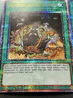 3x Pre-Preparation Of Rites | RA01-EN055 | Quarter Century Secret Rare | YuGiOh! - Image 4