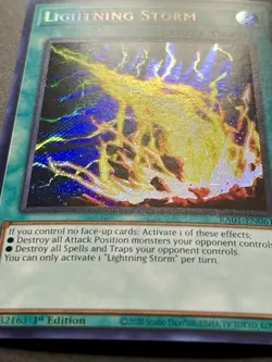 3x Lightning Storm | RA01-EN061 | Secret Rares | NM | 1st Edition | YuGiOh! - Image 2
