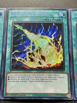 3x Lightning Storm | RA01-EN061 | Secret Rares | NM | 1st Edition | YuGiOh! - Image 5