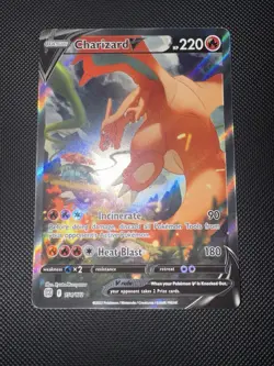 Charizard V Alternate Art 154/172 Brilliant Stars Near Mint Pokemon Card English - Image 1
