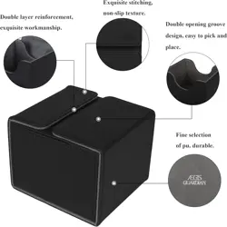 AEGIS GUARDIAN Card Deck Box with Dice Tray for MTG Cards, Commander Deck Box Fi - Image 2