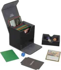 AEGIS GUARDIAN Card Deck Box with Dice Tray for MTG Cards, Commander Deck Box Fi - Image 3