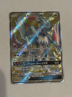 Pokemon TCG White Kyurem GX Dragon Majesty SM141 Holo Promo Card NM/M - Image 1