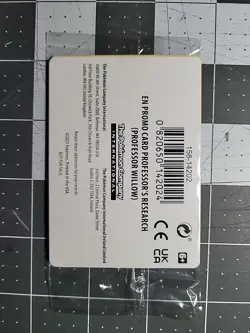 En Promo Card Professor’s Research (Professor Willow) Sealed NEW Pokemon TCG - Image 1