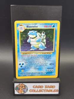 Blastoise 2/102 Base Set Holo Rare Pokemon Card LP/MP - Image 1