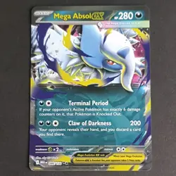 Mega Absol ex 086/132 Mega Evolution Pokemon TCG Card - Image 1