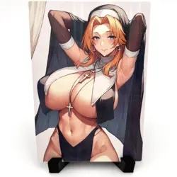 Bleach Rangiku Matsumoto Sexy Anime Waifu Nun Girl Lewd Goddess Story Art Card - Image 1