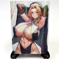 Bleach Rangiku Matsumoto Sexy Anime Waifu Nun Girl Lewd Goddess Story Art Card - Image 2